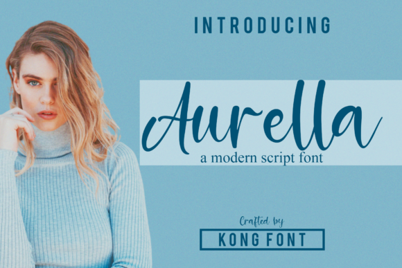 Aurella: A Modern Script Font for Creative Projects