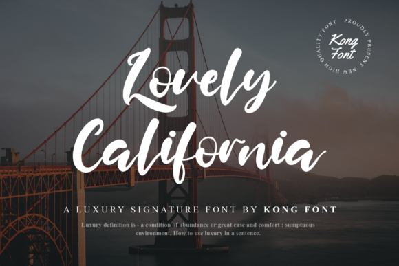 Lovely California Font for Business Branding