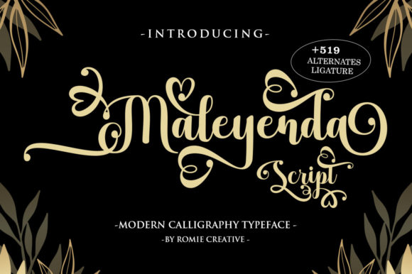 Maleyenda Script: Elegant Handwritten Font