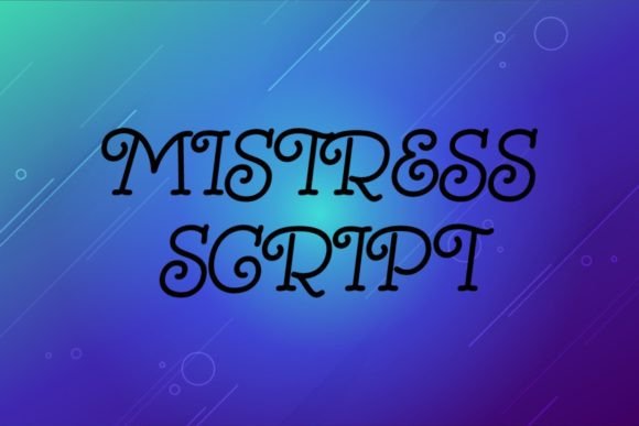Mistress Script Font for Elegant Branding