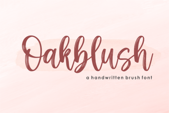 Oakblush: A Playful Script Font for Creative Projects