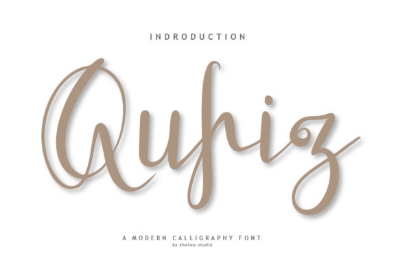 Qufiz Script Font for Web Design