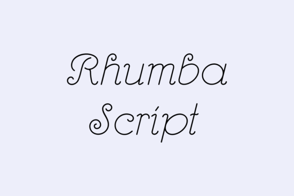 Rhumba Script Font